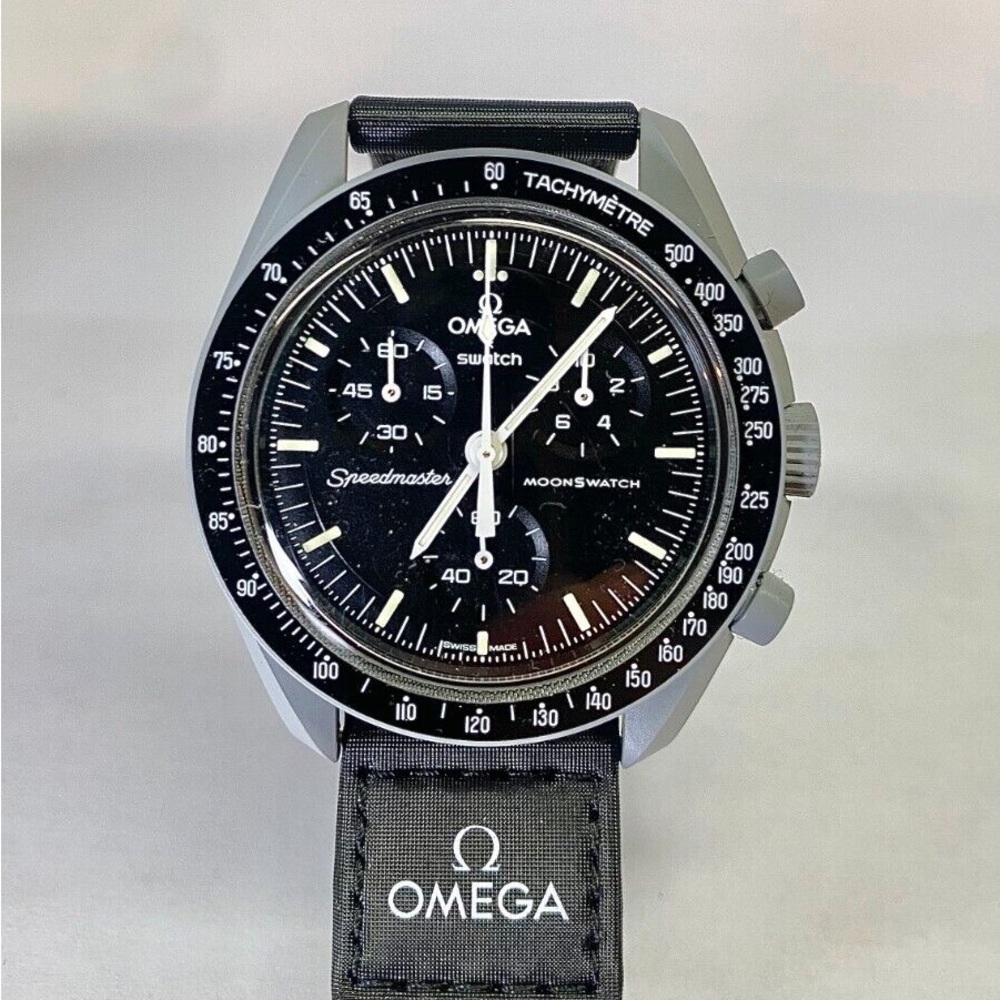 Omega Black Dial Speedmaster MoonSwatch Chronograph